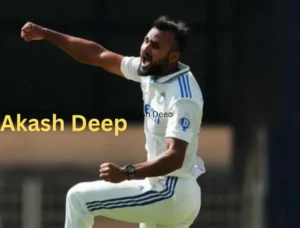 Akash Deep wicket celebration